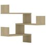 Voir la diapositive 2 : VIDAXL Etageres murales d'angle 2 pcs Chene sonoma Bois d'ingenierie