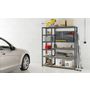 Voir la diapositive 3 : Concept rangement de garage MODULÖ STORAGE SYSTEME EXTENSION 2 étagères-établi 10 plateaux longueur 150 cm