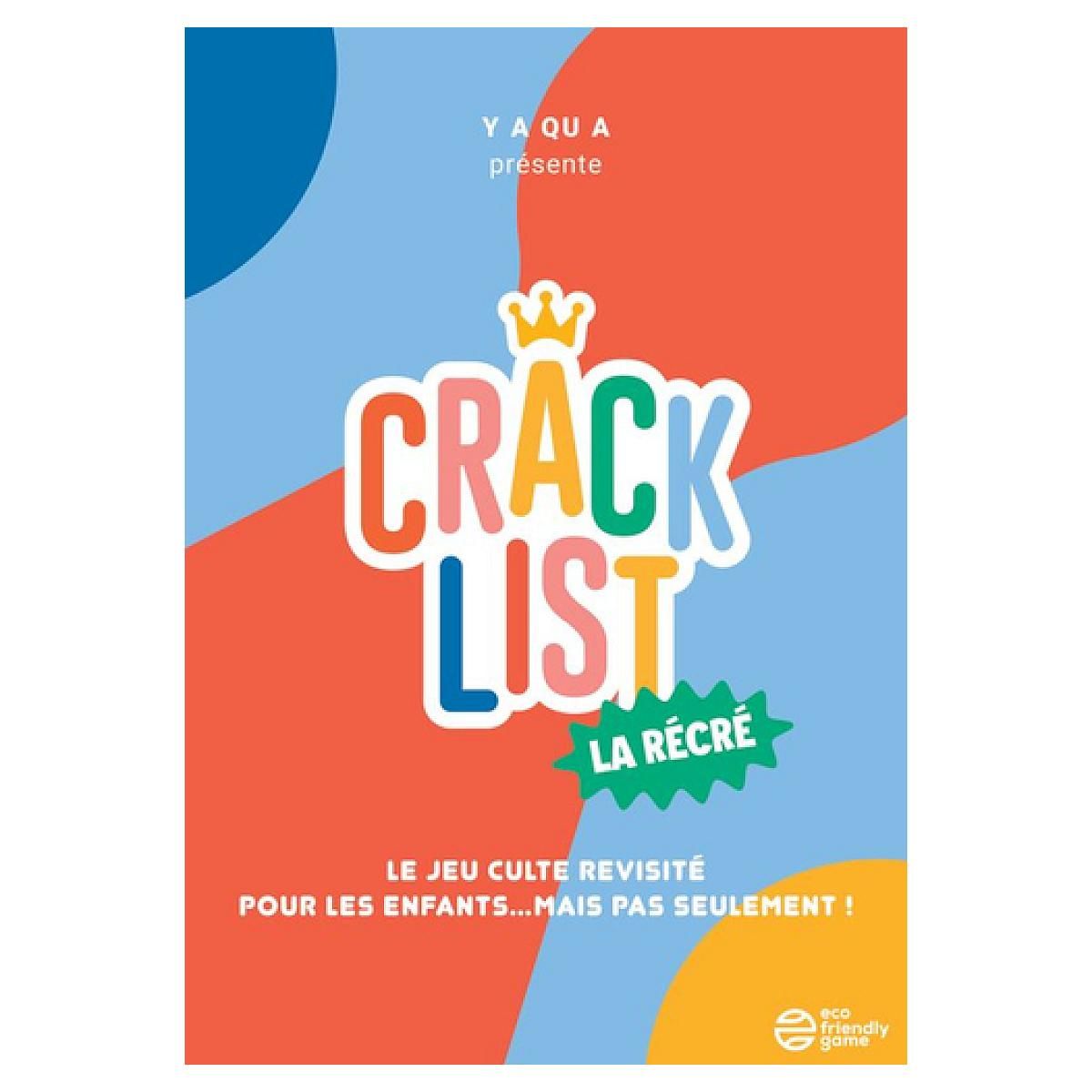 Blackrock Editions Crack List La Recre - Jeu de bac