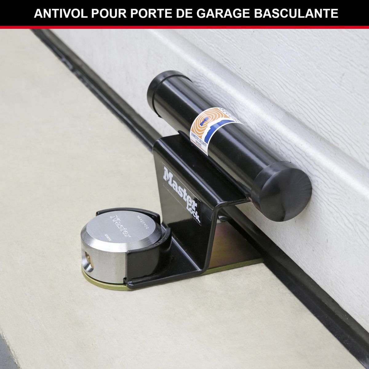 Master lock Antivol pour Porte de Garage [Antivol Certifié] [Universel] [Serrure à Clé] 1488EURDAT