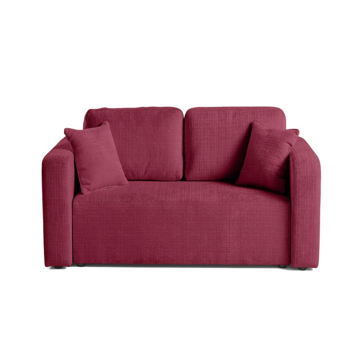 BEST MOBILIER Miro - canapé droit 2 places - en velours texturé