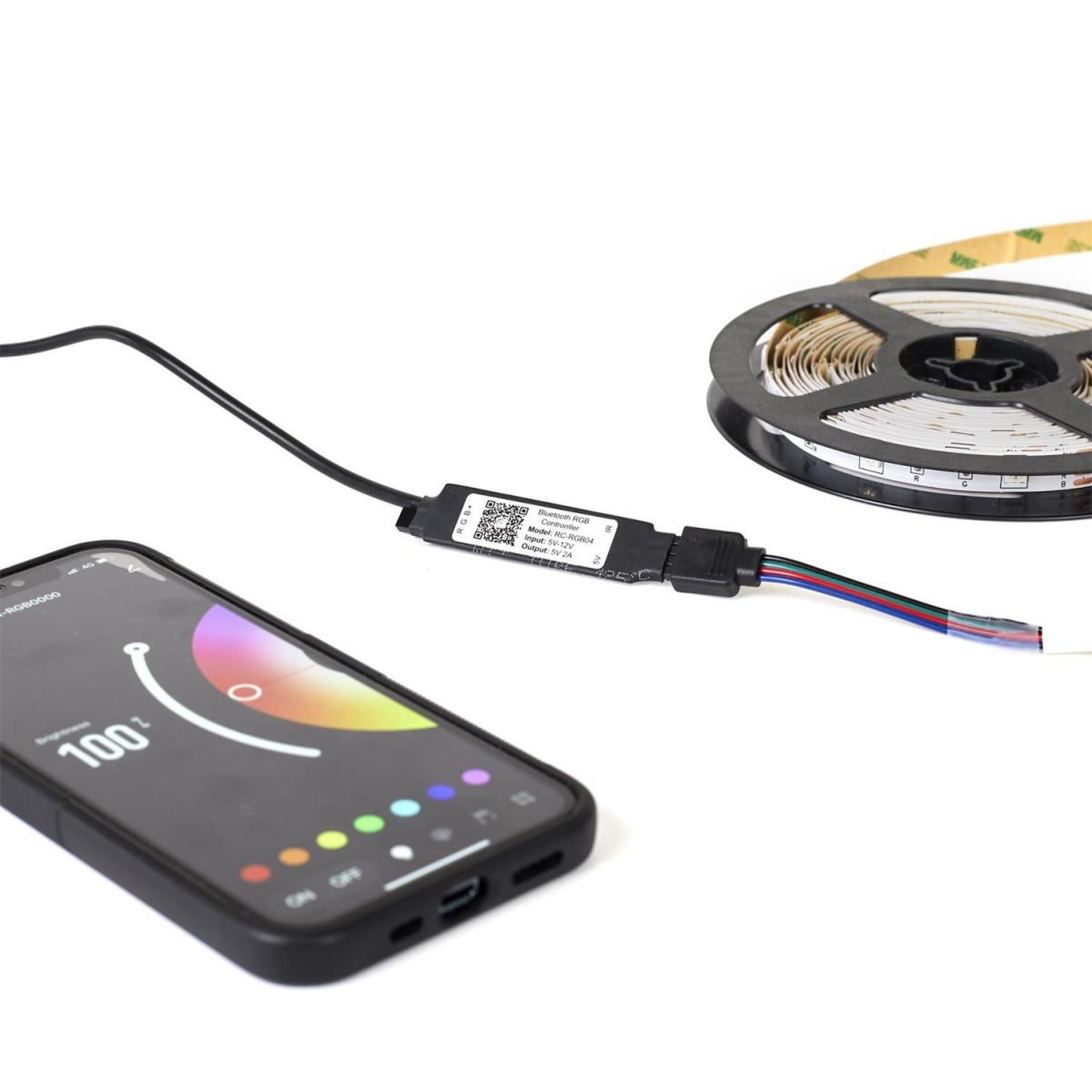Voir la diapositive 2 : The Home Deco Factory Ruban à led  connecté  5m multicolore