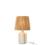 Voir la diapositive 3 : Paris Prix Lampe à Poser à Rayures  Irvin  34cm Naturel & Blanc