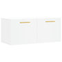 Voir la diapositive 2 : VIDAXL Armoire murale blanc 80x36,5x35 cm bois d'ingenierie