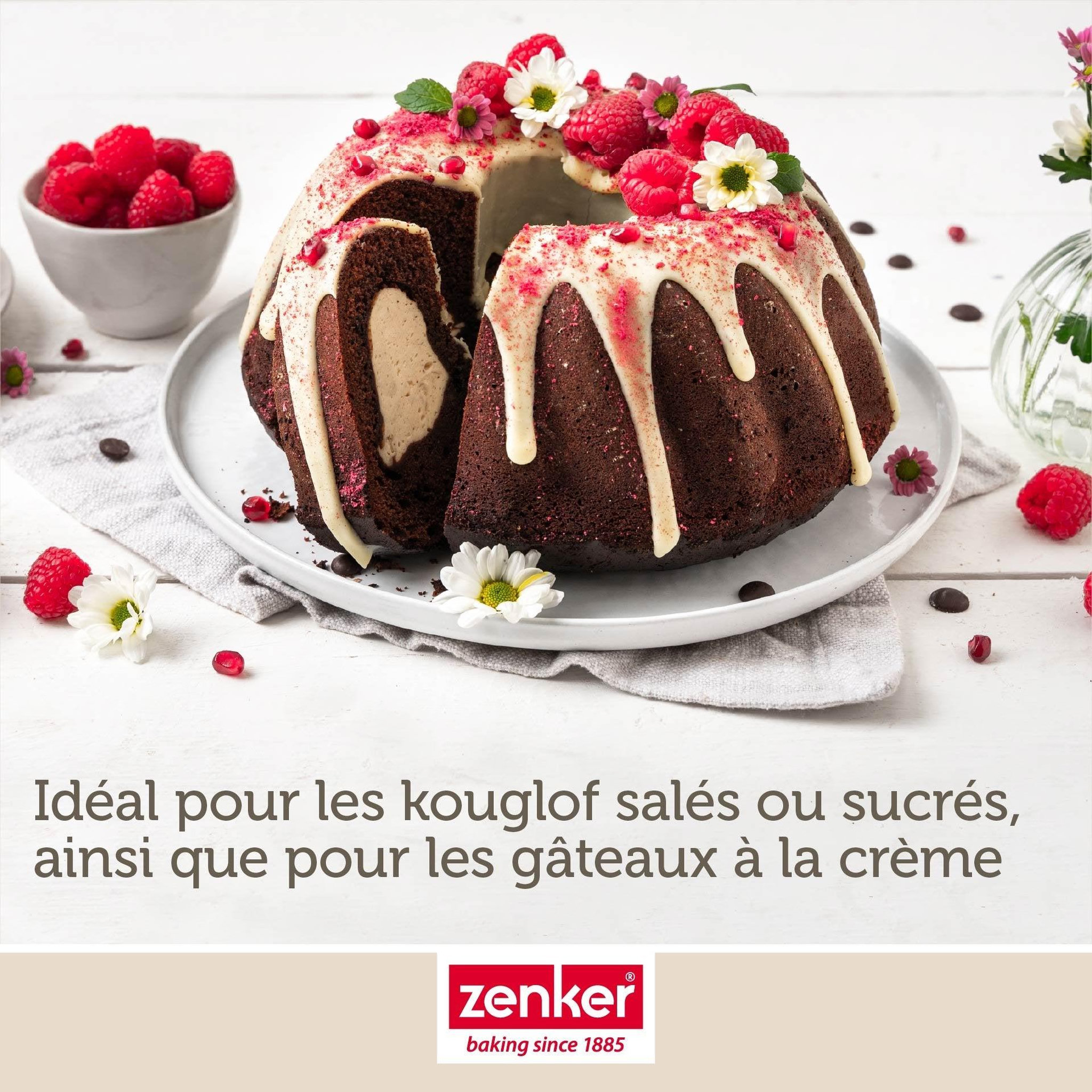 Voir la diapositive 2 : ZENKER Moule à kouglof 25 cm zenker perfectback+