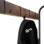 Voir la diapositive 6 : tectake Penderie Style industriel Bois foncé industriel, rustique