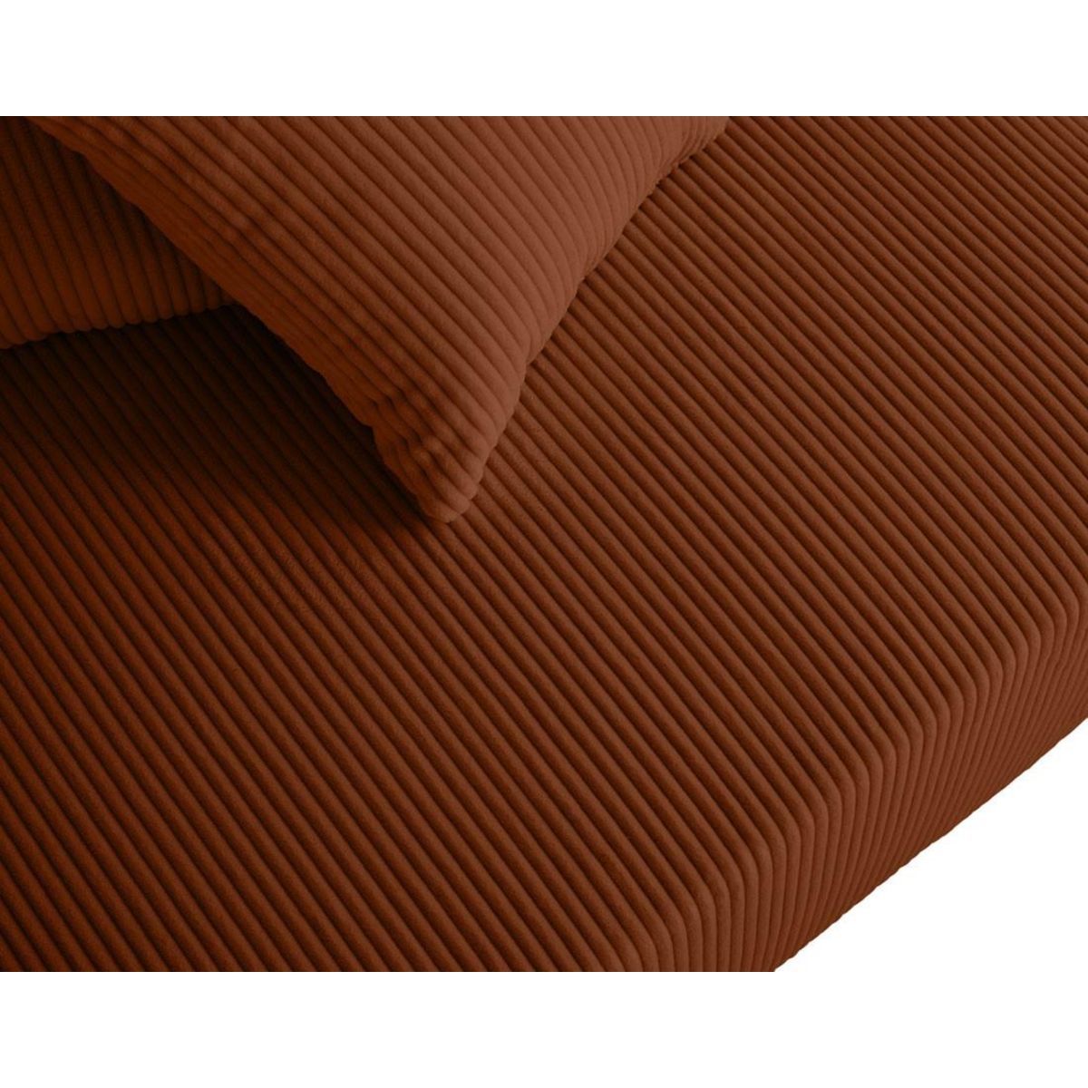 LISA DESIGN Edinburg - canapé modulable panoramique 6 places - en velours côtelé