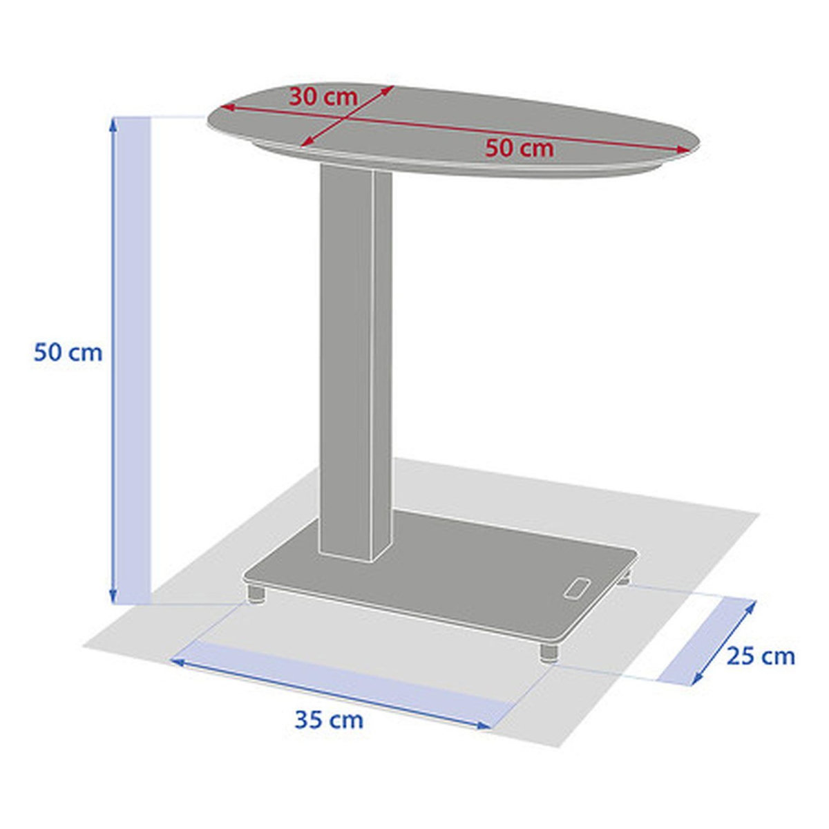 HESPERIDE Table de jardin d'appoint en aluminium VENUZIA - Avoine