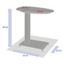 Voir la diapositive 3 : HESPERIDE Table de jardin d'appoint en aluminium VENUZIA - Avoine