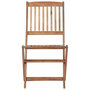 Voir la diapositive 5 : VIDAXL Chaises pliables de jardin lot de 4 avec coussins Bois d'acacia