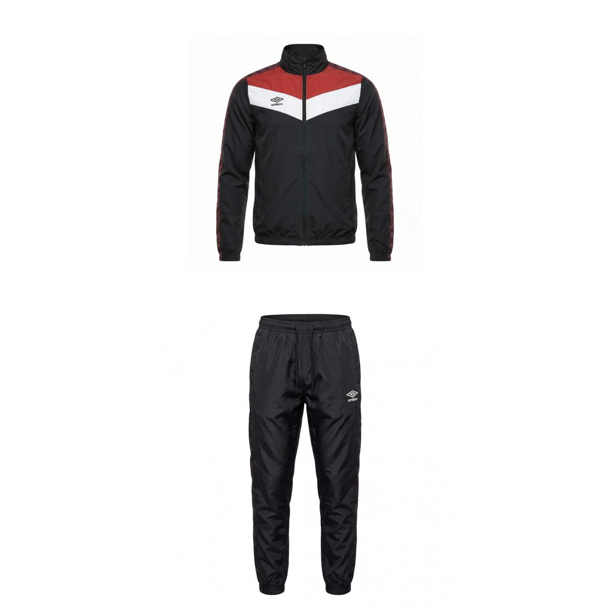 Voir la diapositive 4 : UMBRO Ensemble de survêtement homme veste zippé et pantalon modèle 1224740