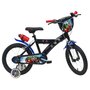 Voir la diapositive 1 : Marvel Vélo enfant - Modèle 16'' Avengers/Marvel pour enfant de 105 à 120 cm avec stabilisateurs - Plaque décorative avant - Bidon arrière - 2 freins & Pneus gonflables.