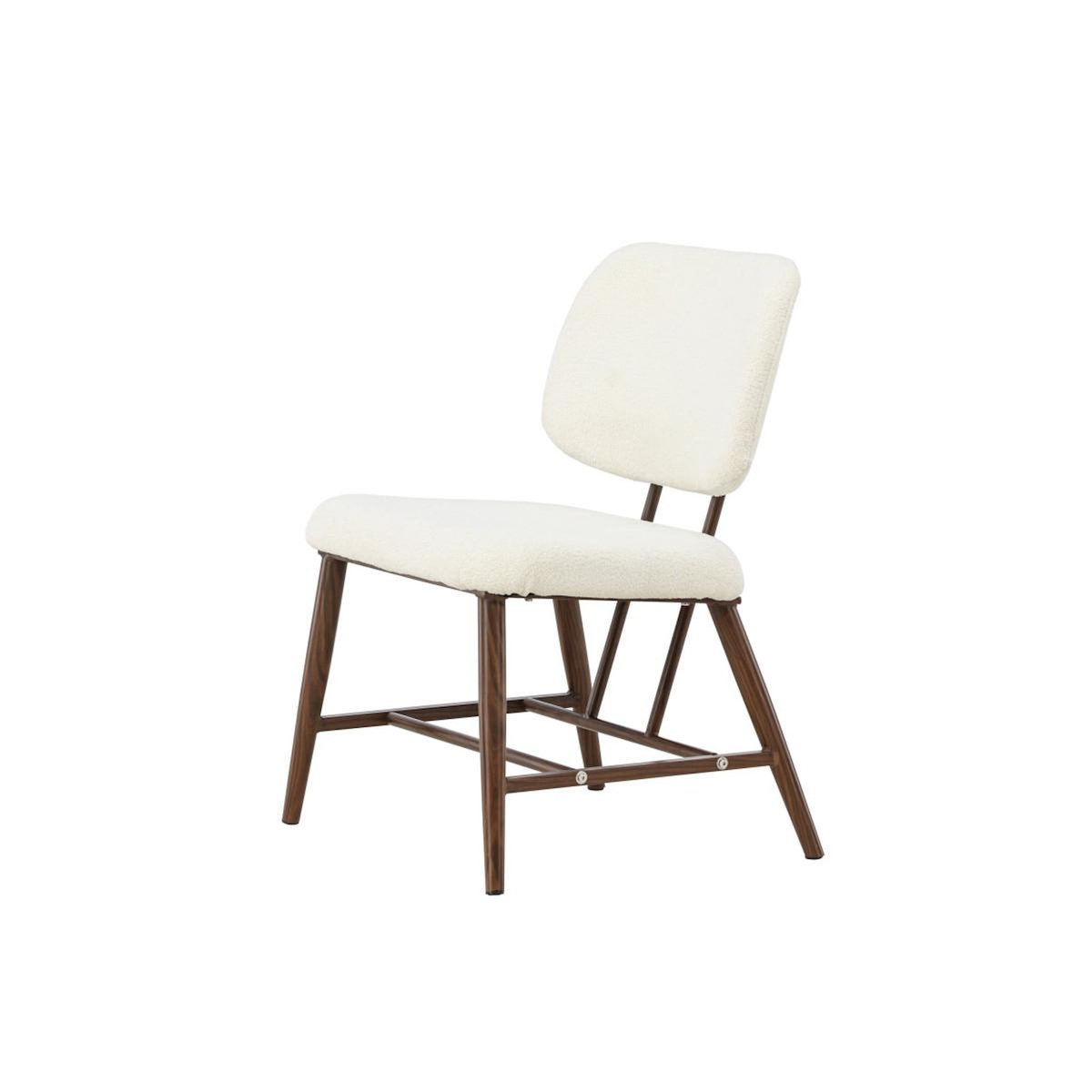 Paris Prix Fauteuil Design Bouclette  Midland  84cm Blanc