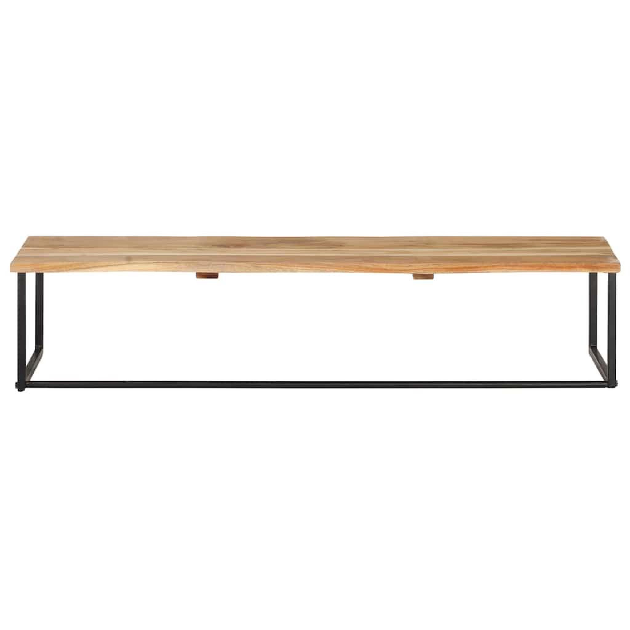 Voir la diapositive 3 : VIDAXL Patere a bord naturel 100x35x22 cm bois d'acacia massif