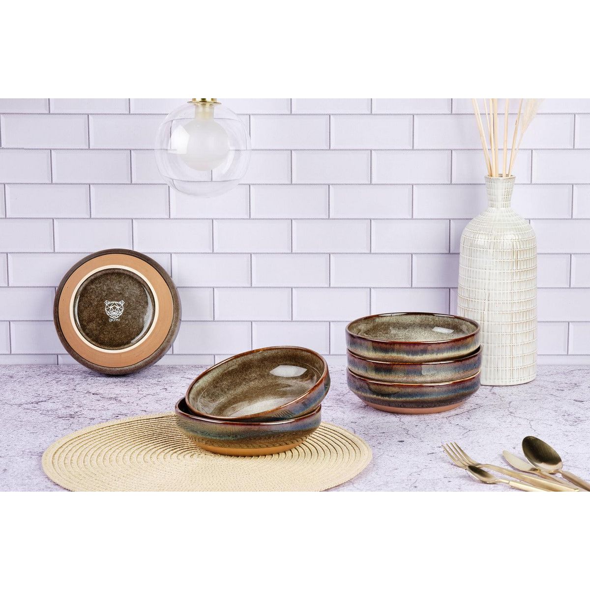 BJORN Bol GENESIS Ø17cm - 6 pièces - Basalte