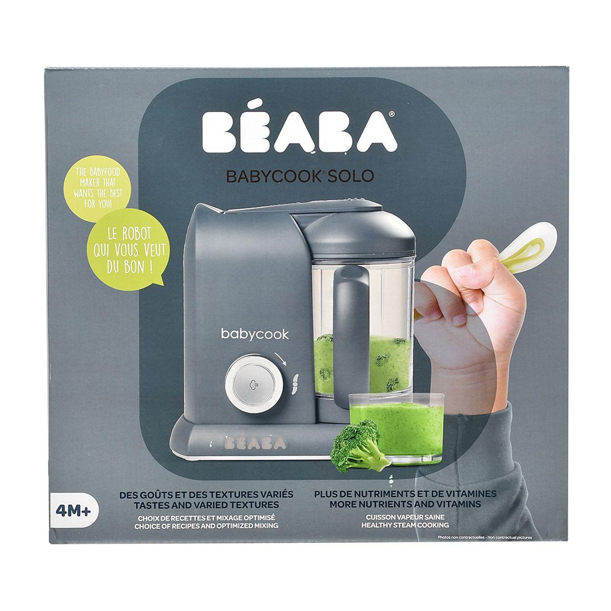 Voir la diapositive 5 : BEABA Mixeur cuiseur bébé babycook solo dark grey