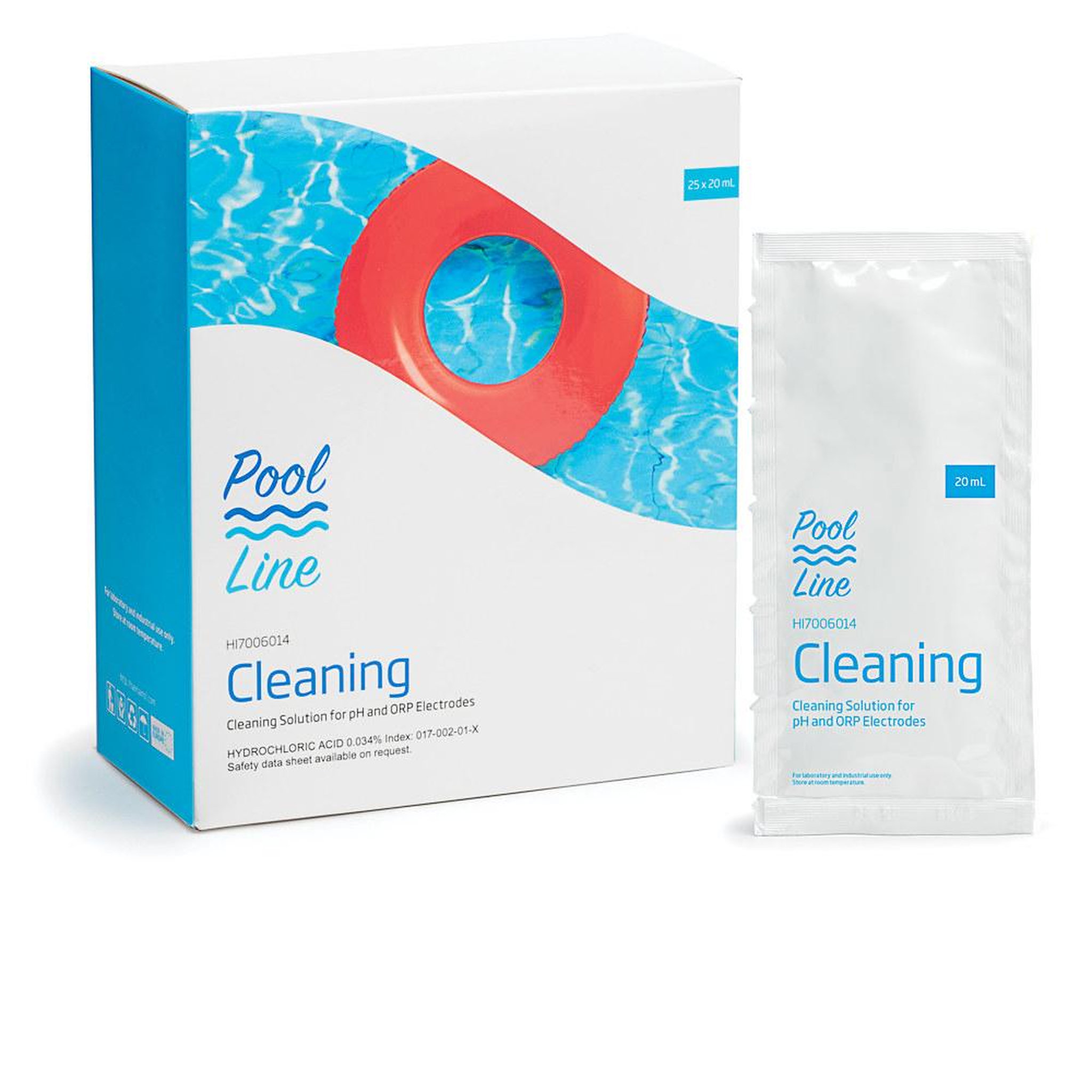 Hanna instruments Solution de nettoyage pour électrodes, usage général, 25 sachets de 20 ml - hi7006014