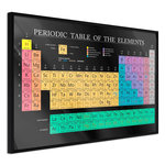 Paris Prix Affiche Murale Encadrée  Periodic Table of the Elements. Coloris disponibles : Noir, Jaune