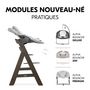 Voir la diapositive 9 : HAUCK Chaise haute en bois Alpha Select gris foncé