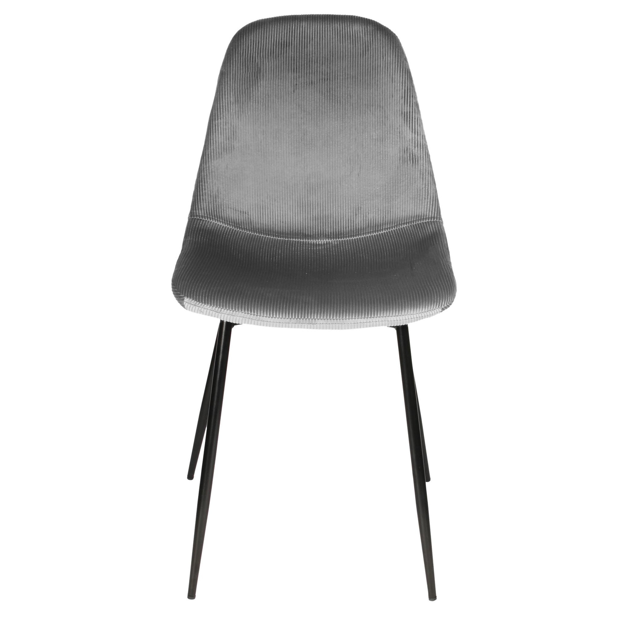 Voir la diapositive 2 : TOILINUX 2 Chaises design velours Giulia