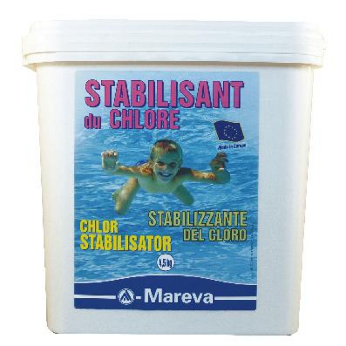  Stabilisant du chlore granulé  4.5kg  Mareva