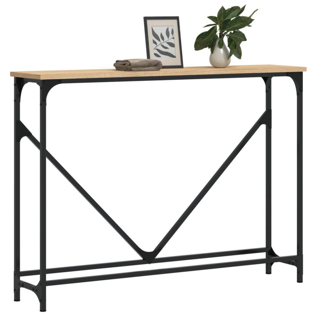 VIDAXL Table console chene sonoma 102x22,5x75 cm bois d'ingenierie