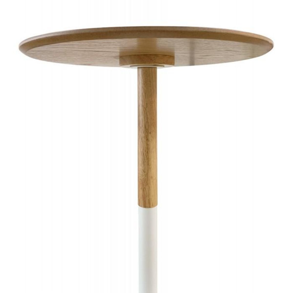 Paris Prix Table d'Appoint Design  Rhoda  40cm Naturel & Blanc