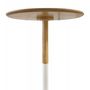Voir la diapositive 2 : Paris Prix Table d'Appoint Design  Rhoda  40cm Naturel & Blanc