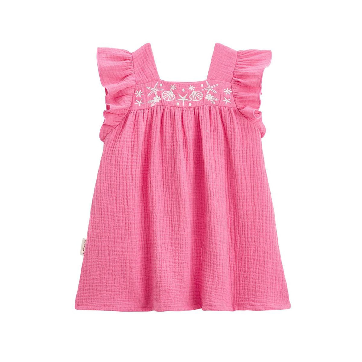 Petit Béguin Robe enfant en gaze de coton Bahamas
