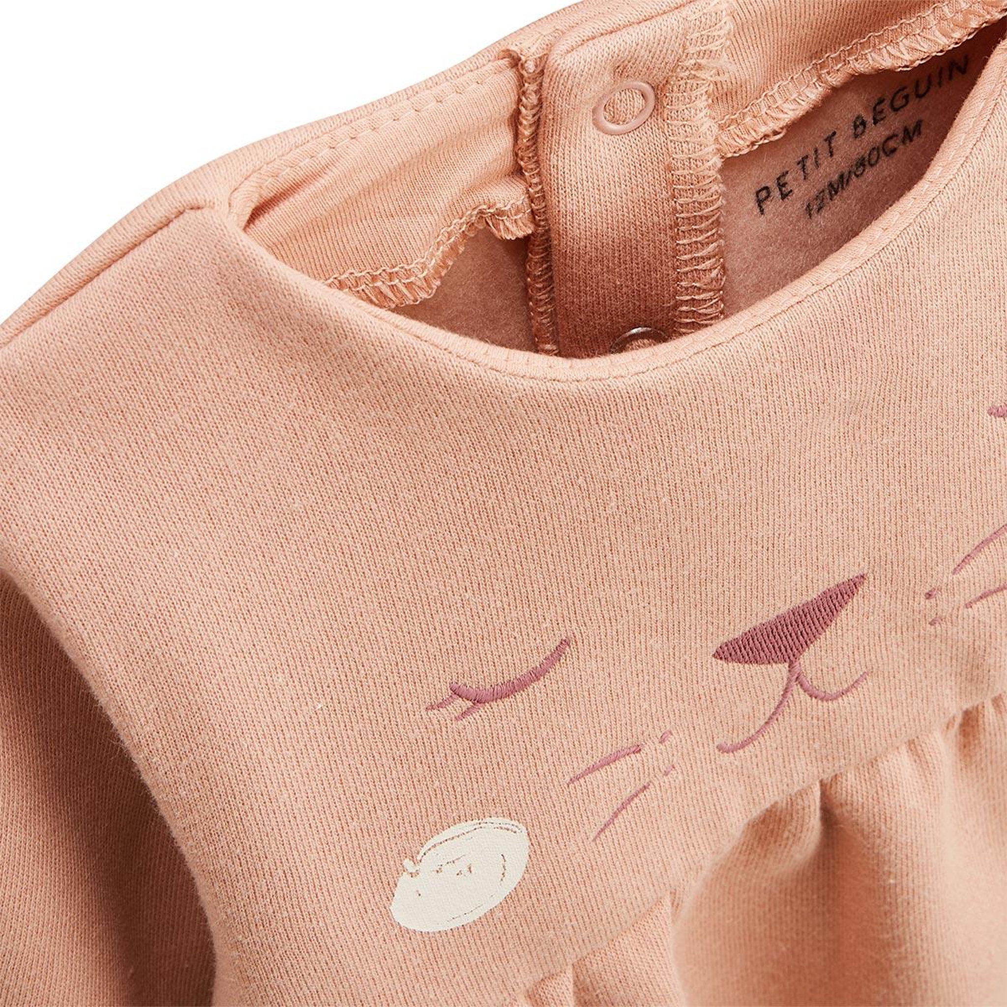 Voir la diapositive 3 : Petit Béguin Robe enfant en molleton Matcha