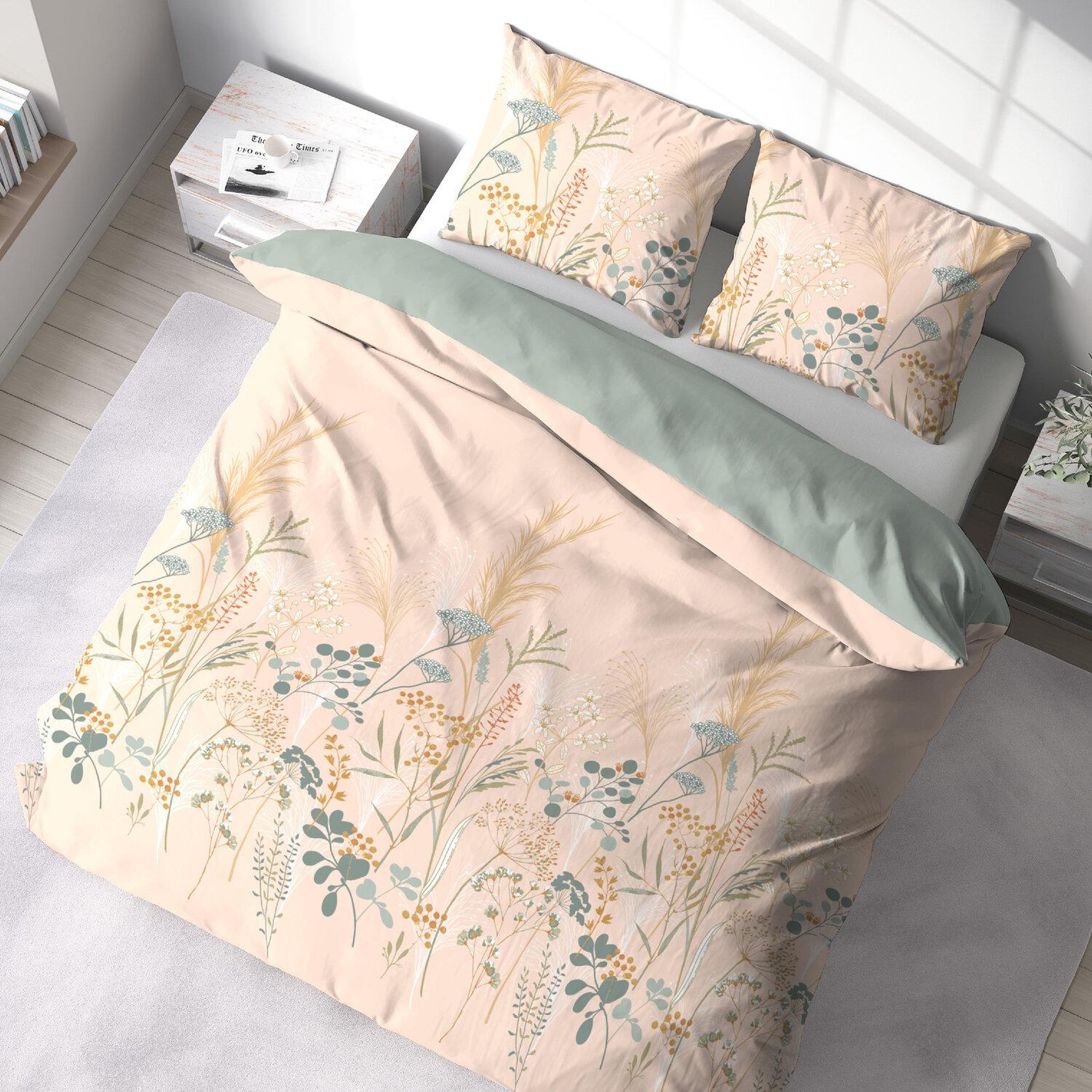 Voir la diapositive 3 : Home collection Parure de couette 3pcs 240x220cm better coton helia
