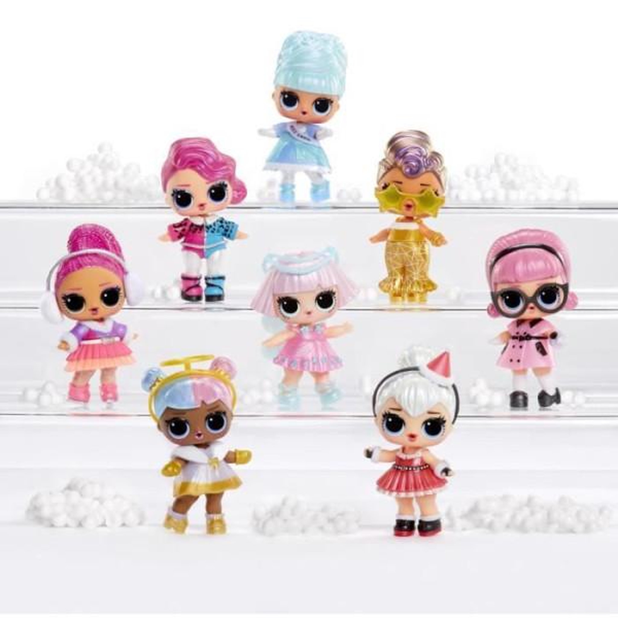 Voir la diapositive 4 : L.O.L. SURPRISE! Poupée a collectionner - MGA - Winter Snow Tot - 7,5 cm - Surprise de neige magique - 7 accessoires