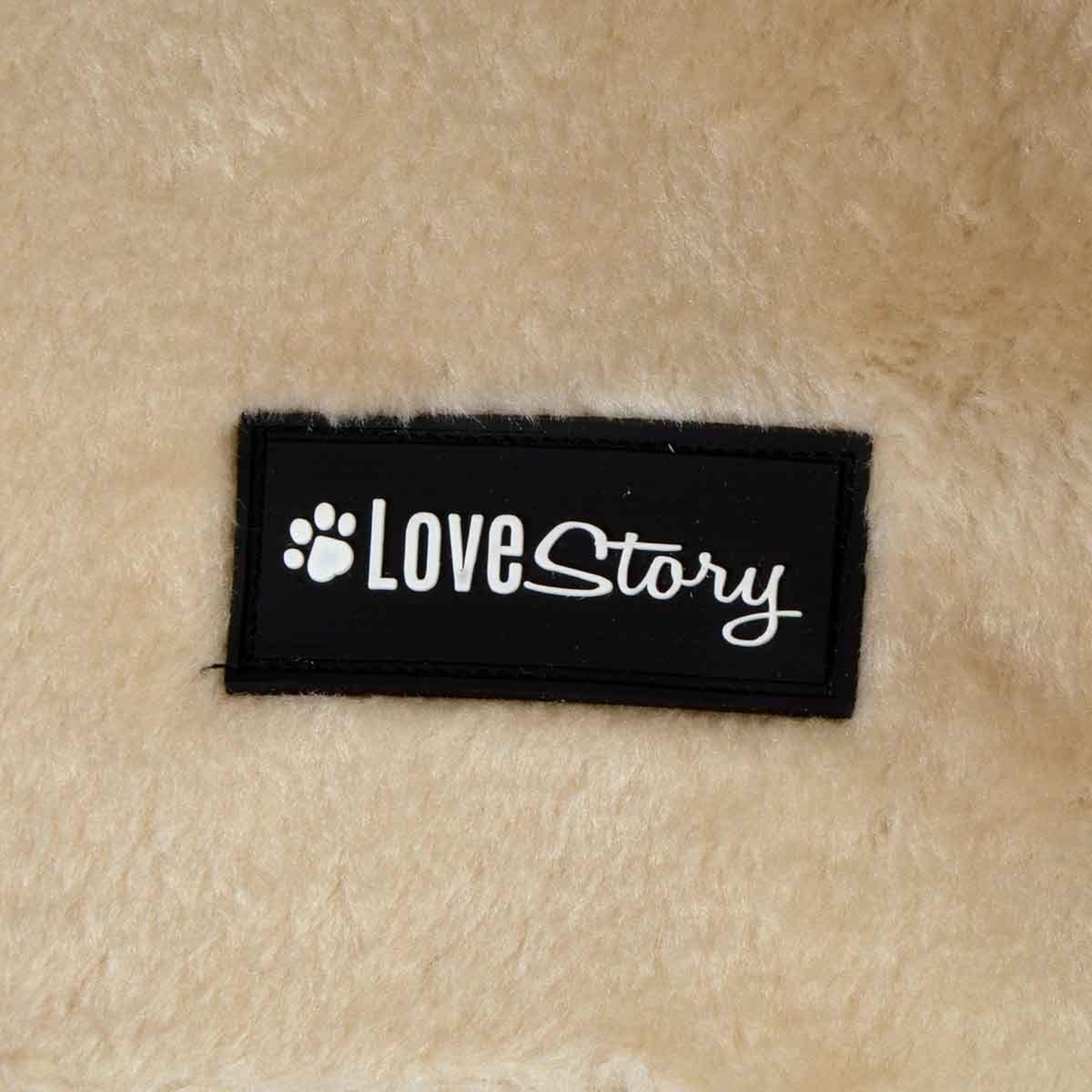 Voir la diapositive 6 : LOVE STORY Arbre à chat avec tunnel  1 plateforme  38cm écru