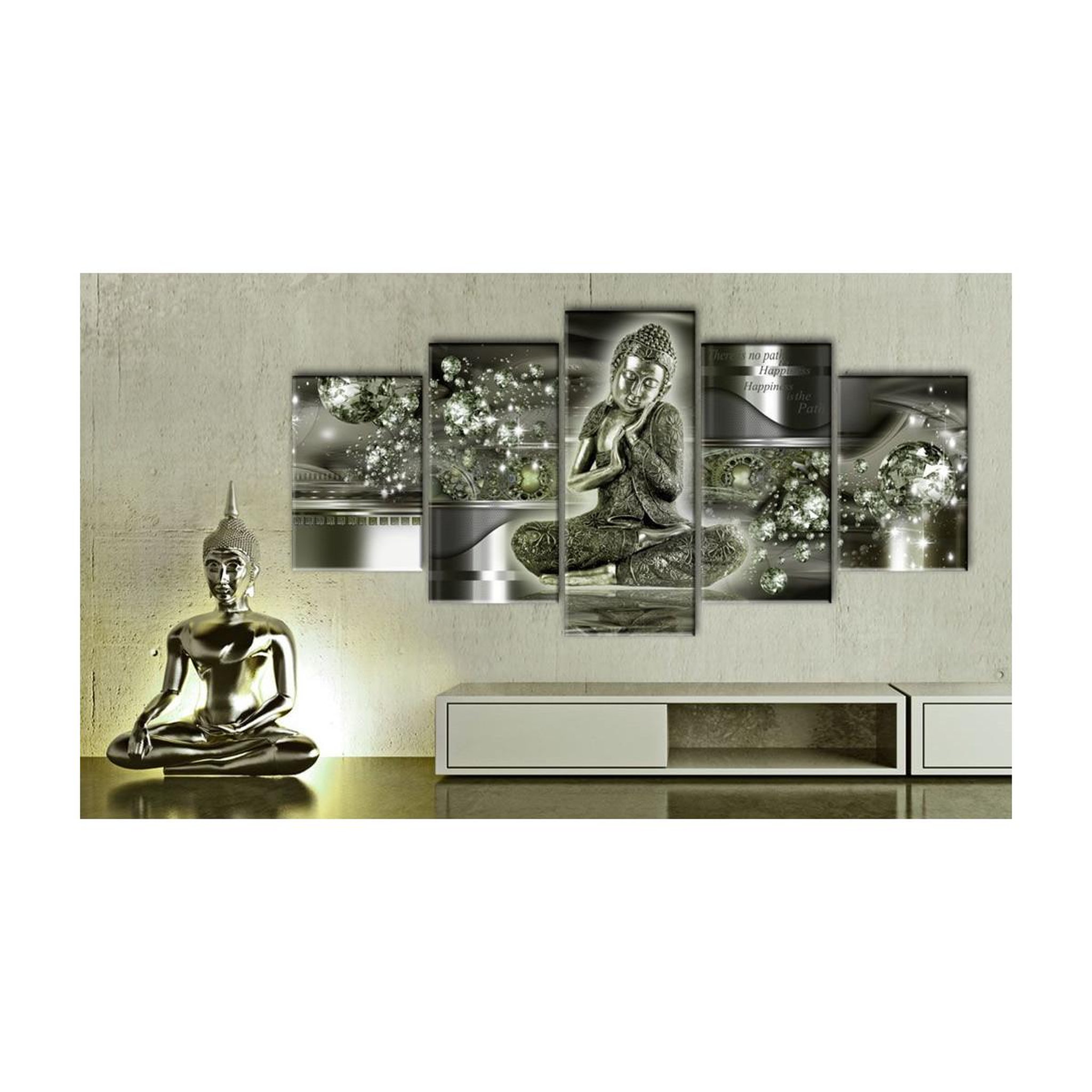 Voir la diapositive 2 : Paris Prix Tableau Imprimé  Buddha Smeraldo