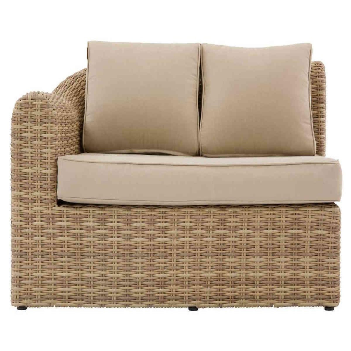 HESPERIDE Salon de jardin en résine tressée Moorean angle - 5 places - Hespéride