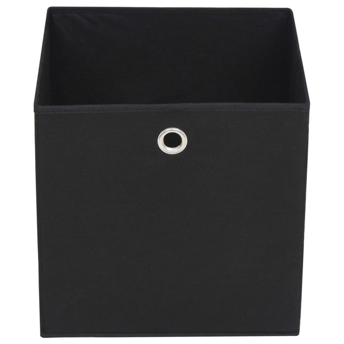 VIDAXL Boîte de rangement 4 pcs Tissu non-tisse 32x32x32 cm Noir