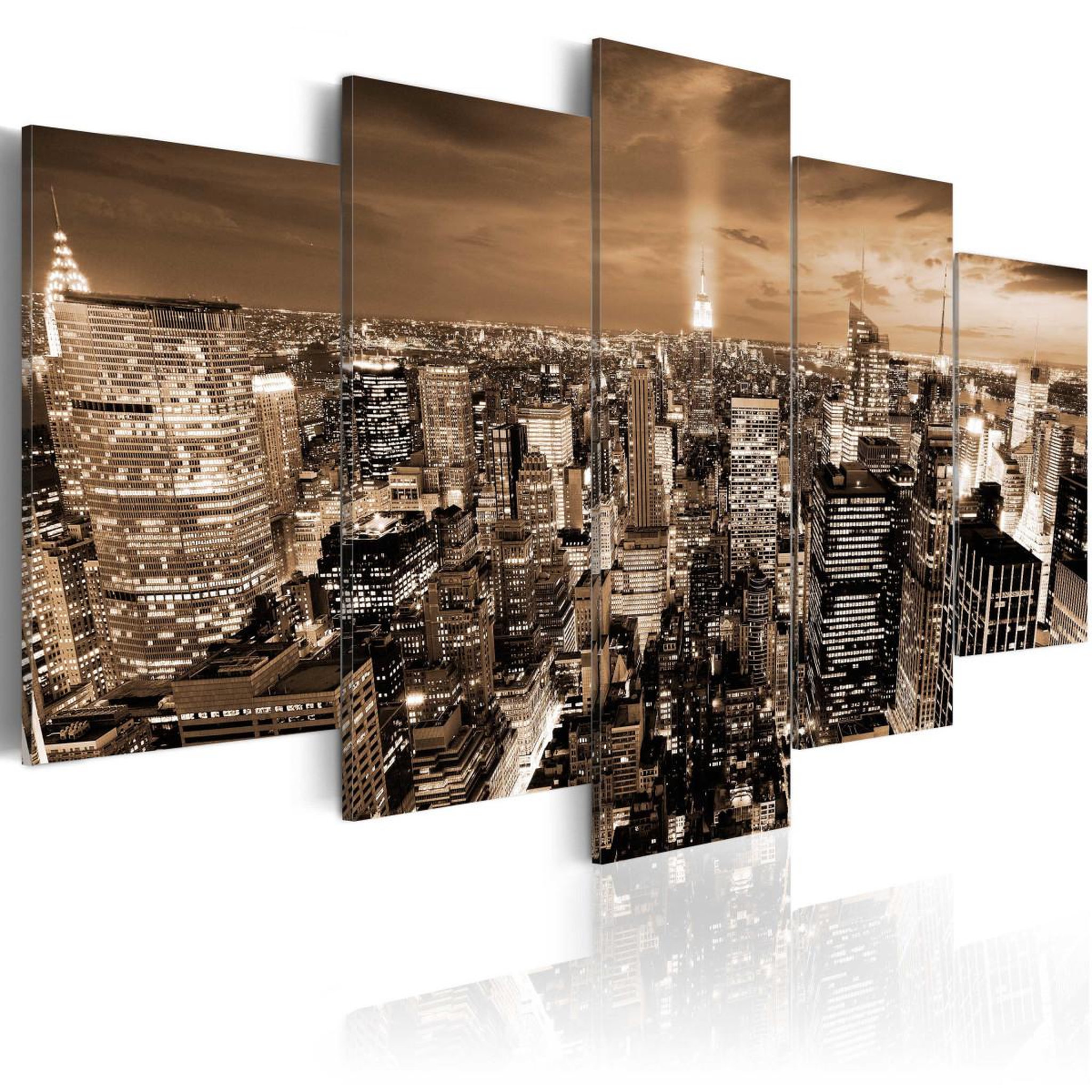 Paris Prix Tableau imprimé  new york : night light. Coloris disponibles : Multicolore