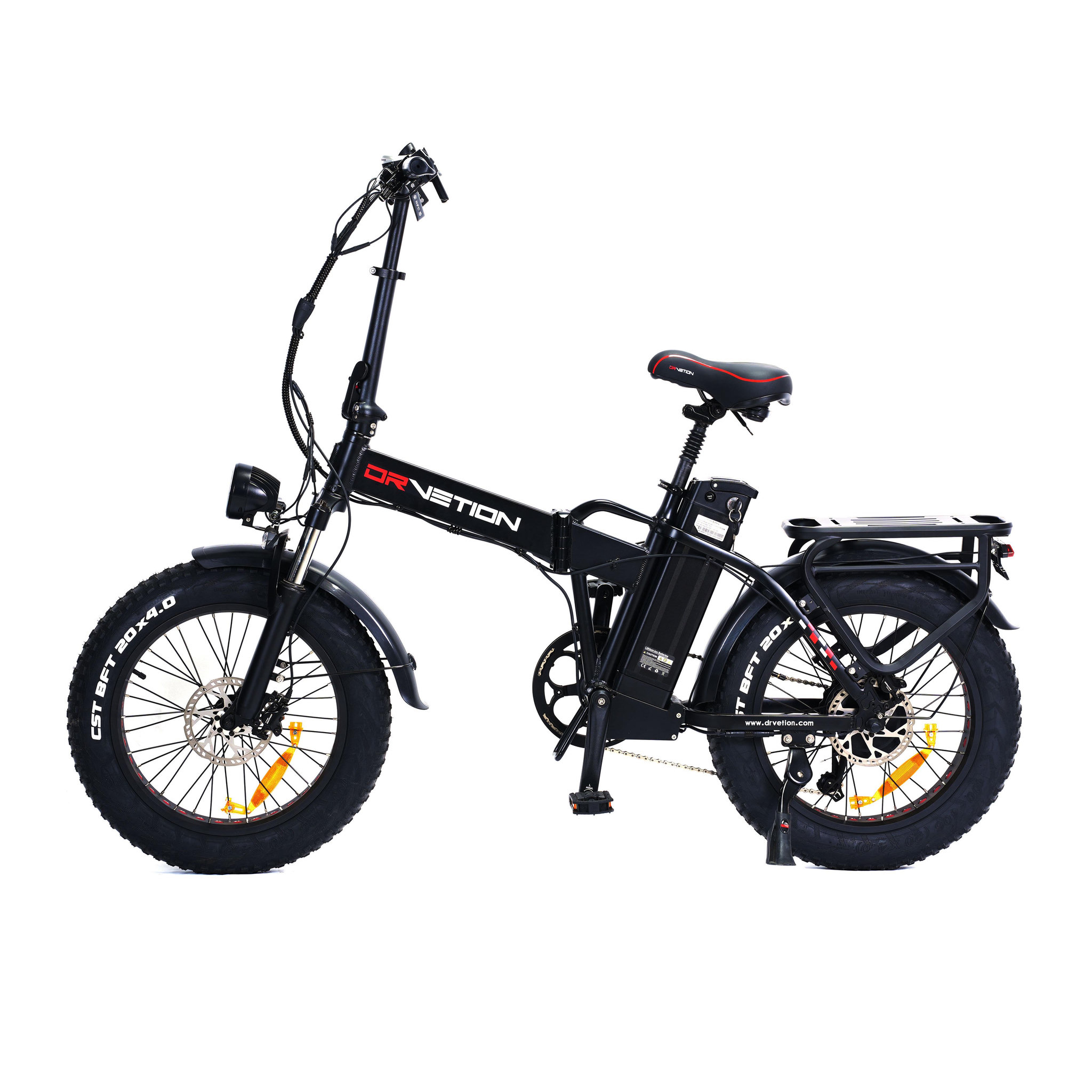 DRVETION Vélo électrique pliant drvetion at20 pro max, batterie samsung 48 v 15 ah, fat bike 20 pouces