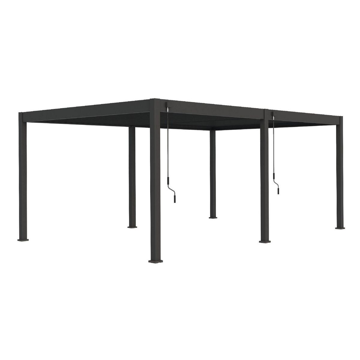 Pergola Bioclimatique autoportée 4x6 m - Aluminium - Anthracite - VS OmBREA®