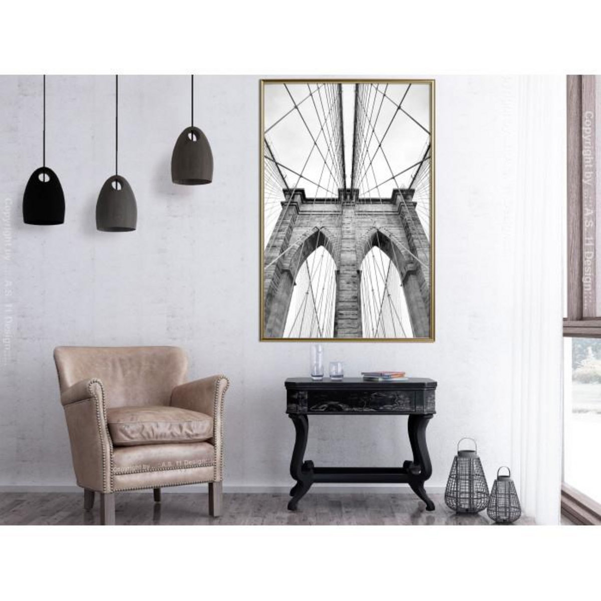 Paris Prix Affiche Murale Encadrée  Symmetry