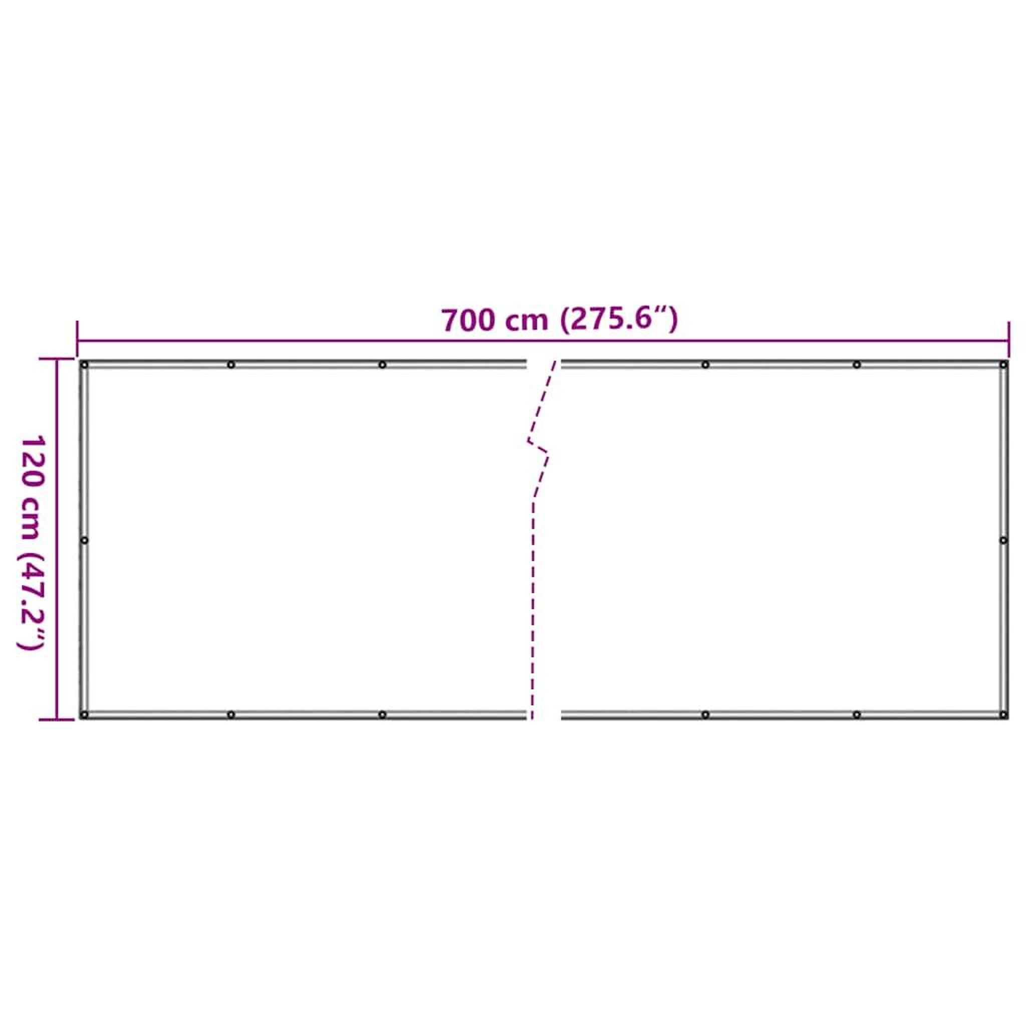 Voir la diapositive 6 : VIDAXL Ecran d'intimite de balcon blanc 700x120 cm PVC