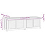 Voir la diapositive 6 : VIDAXL Boîte de rangement jardin et sac 175x50x55 cm bois massif teck