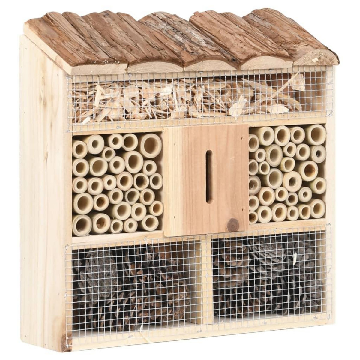 VIDAXL Hotel a insectes 30x10x30 cm Bois de sapin