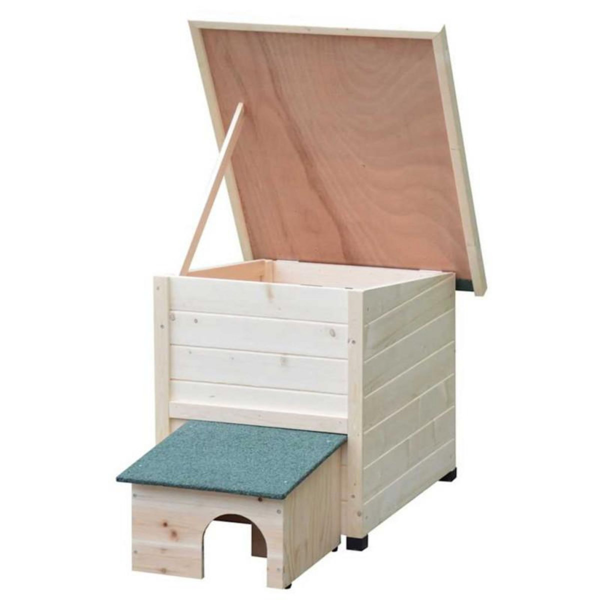@Pet pet Maison hérisson XL 53x65x52cm bois blanc
