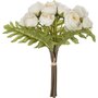 ATMOSPHERA Bouquet artificiel de 18 Camélia - H. 30 cm - Blanc