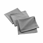 Paris Prix Lot de 3 Serviettes de Table  Mistral  40x40cm Gris Chiné