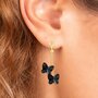  Boucles d'oreilles papillons ornées de cristaux scintillants par SC Bohème