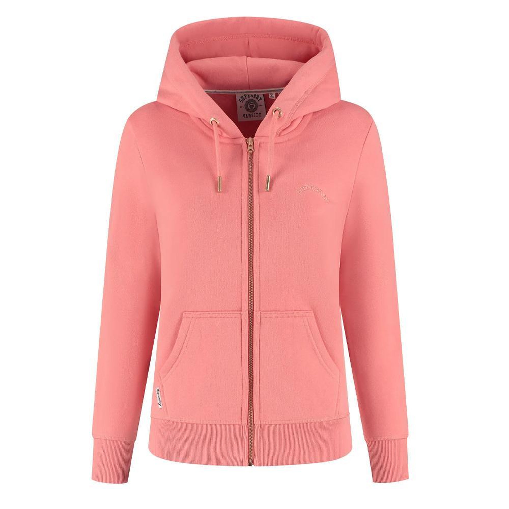 Voir la diapositive 1 : SUPERDRY Sweat Zippé Rose Femme Superdry Essential
