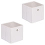 Voir la diapositive 1 : IDIMEX Lot de 2 boîtes de rangement ELA, en tissu