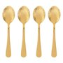 Voir la diapositive 1 : SECRET DE GOURMET Lot de 4 Cuillères à Café en Inox  Gold  13cm Or